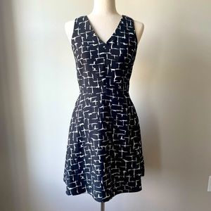 41 Hawthorn | Eldora A-Line Dress | Black & White | Small